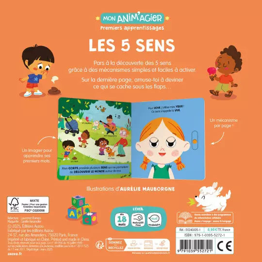 Mon anim'agier #Premiers apprentissages -Les 5 sens