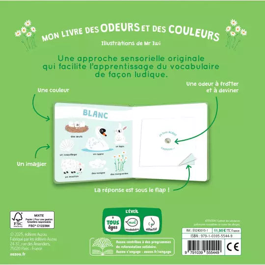 Mon livre des odeurs et des couleurs #La nature