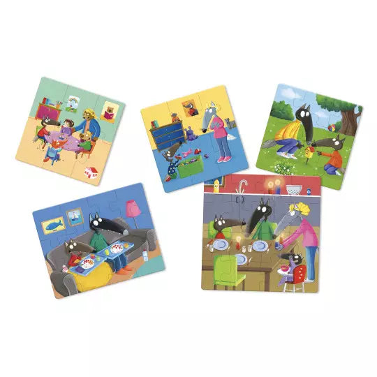 P'tit loup #Mes 5 puzzles évolutifs