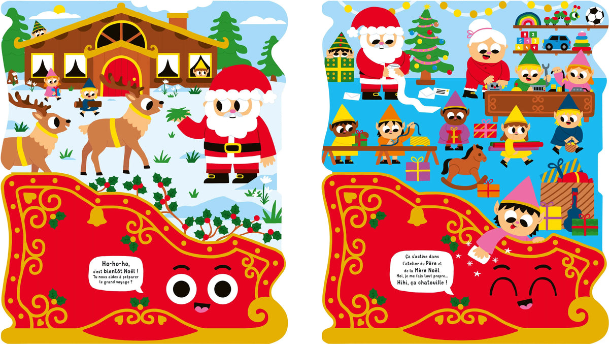 Super traîneau du Père Noël ! – Livre en forme de traîneau dès 18 mois – Nathan