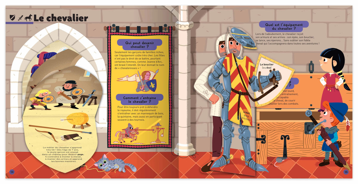 Le Kididoc – Au temps des châteaux forts – Dès 4 ans – Nathan