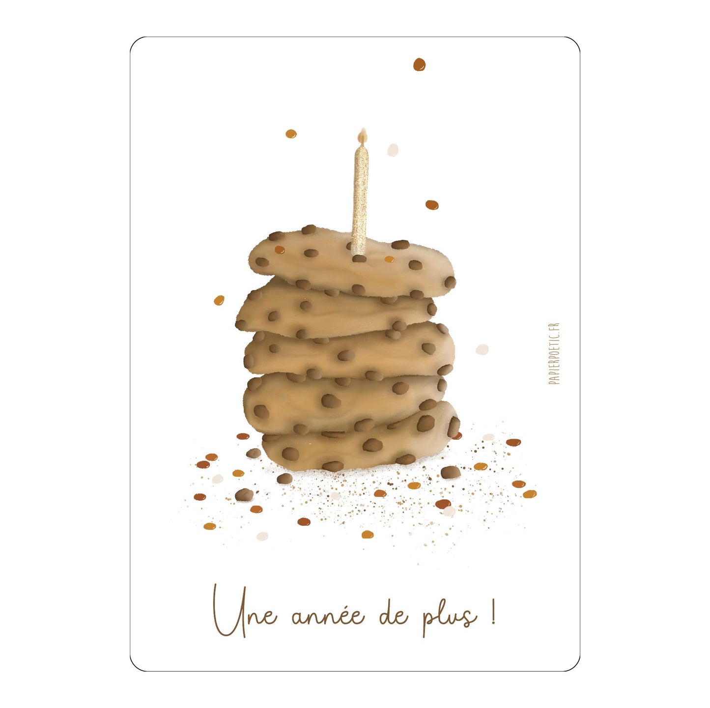 Carte anniversaire - Cookies - Papier Poetic