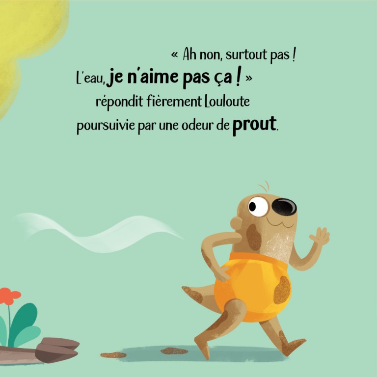Petite Loutre est toute sale