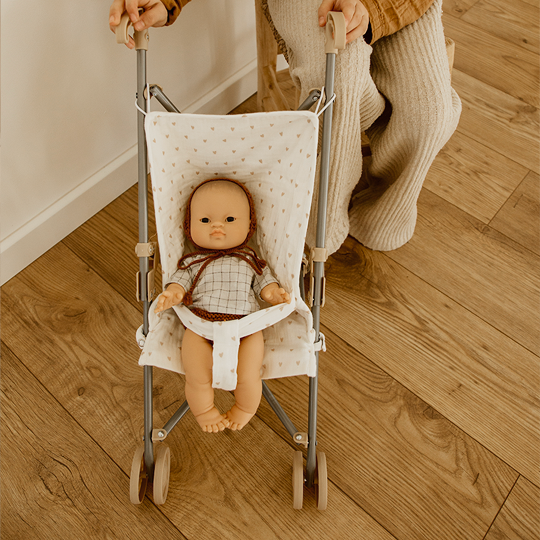 Poussette poupée #Gaze cœur