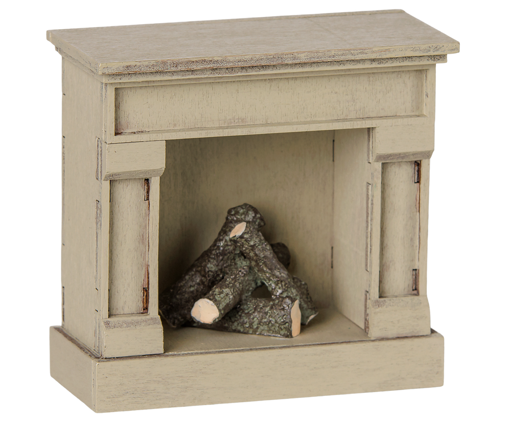 Cheminée miniature pour souris blanc cassé – Maileg