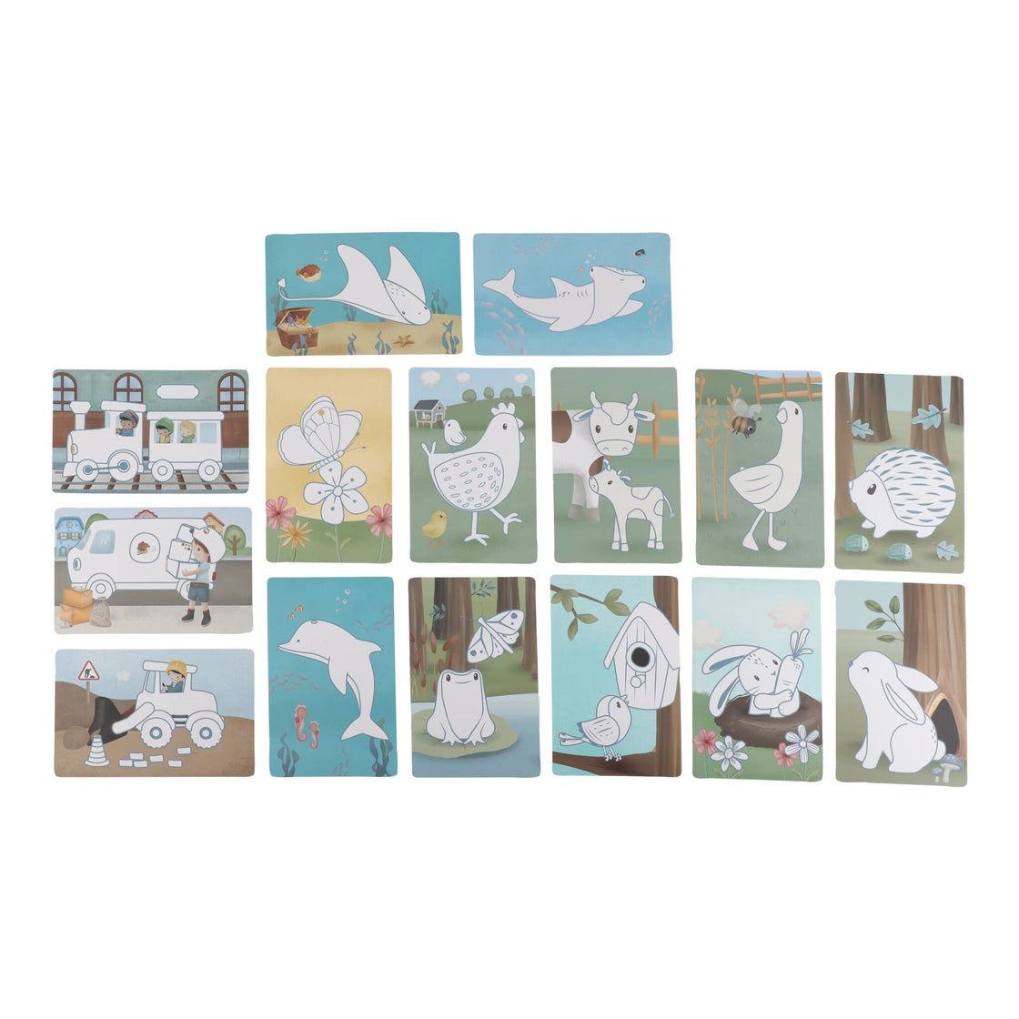 Tablette à dessins Bleu - Forest Friends - Little Dutch