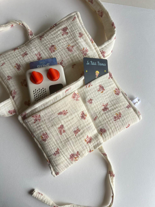 Petit sac #Fleurs écru