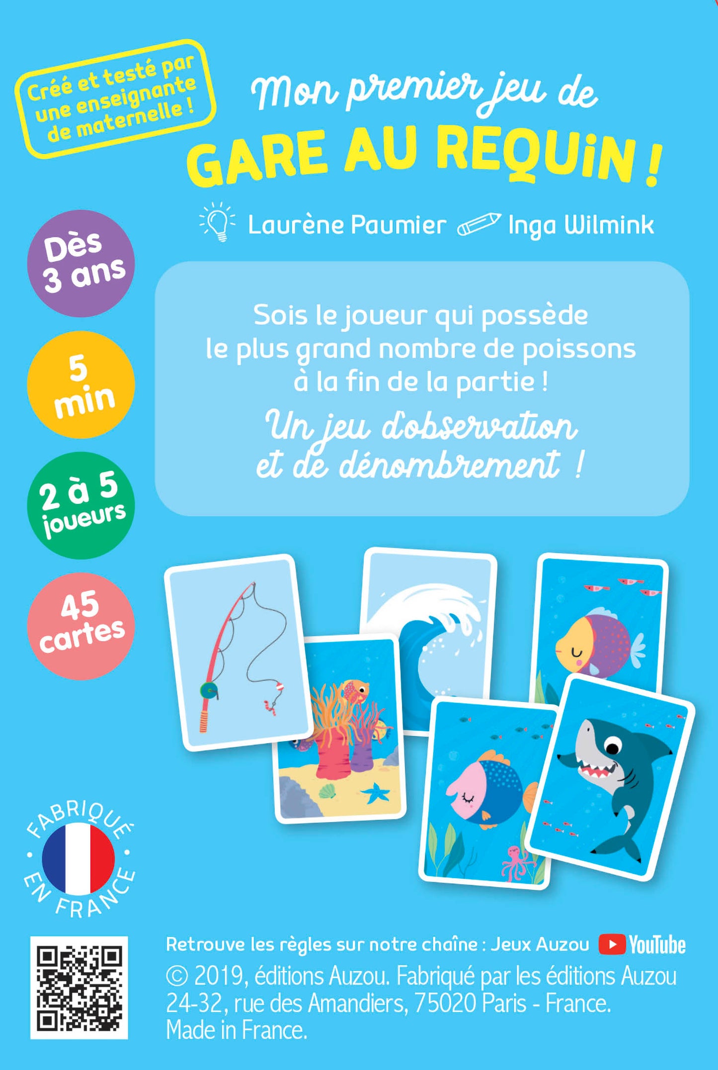 Jeux de cartes - Gare aux requins - Auzou