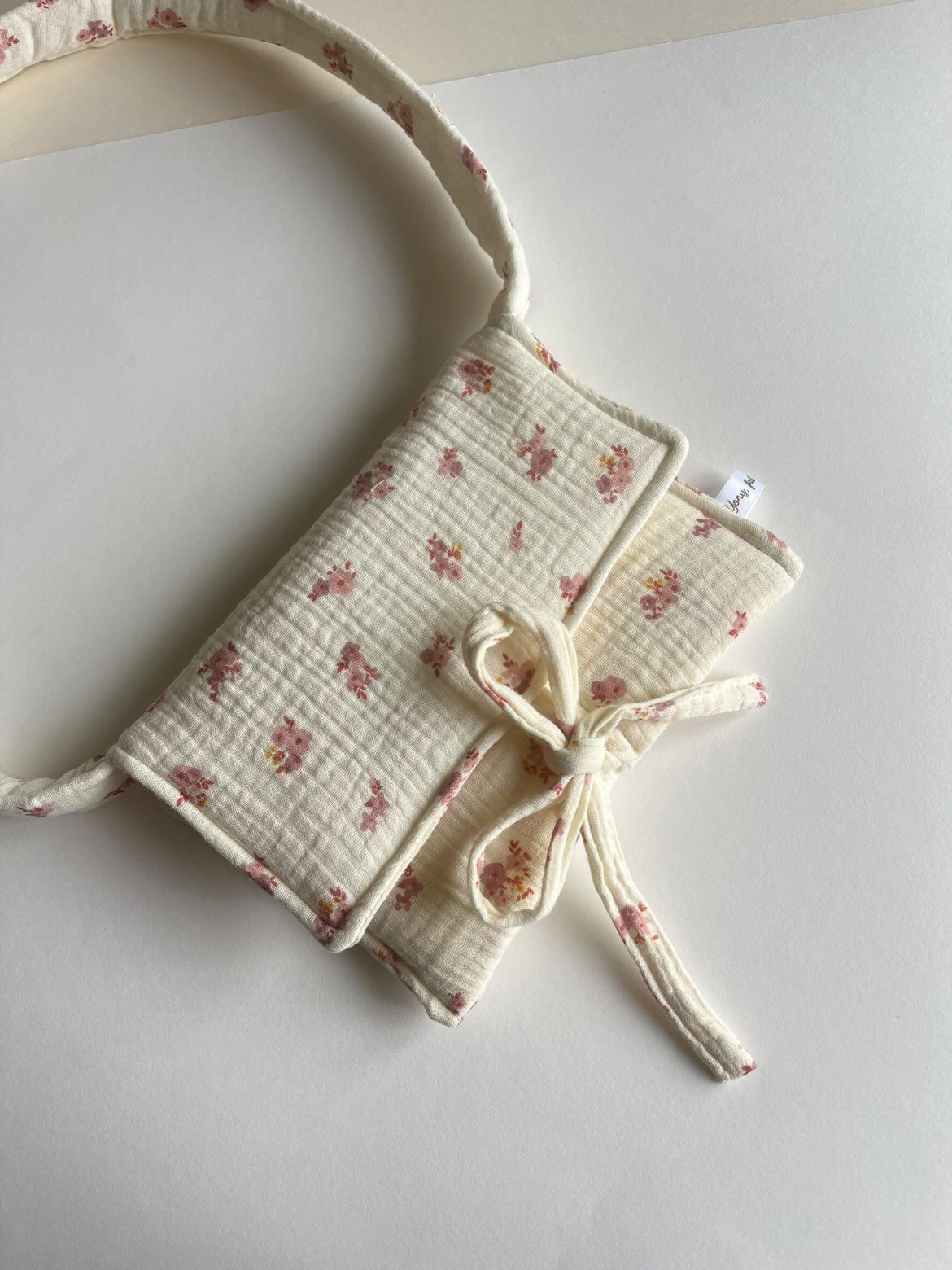 Petit sac #Fleurs écru