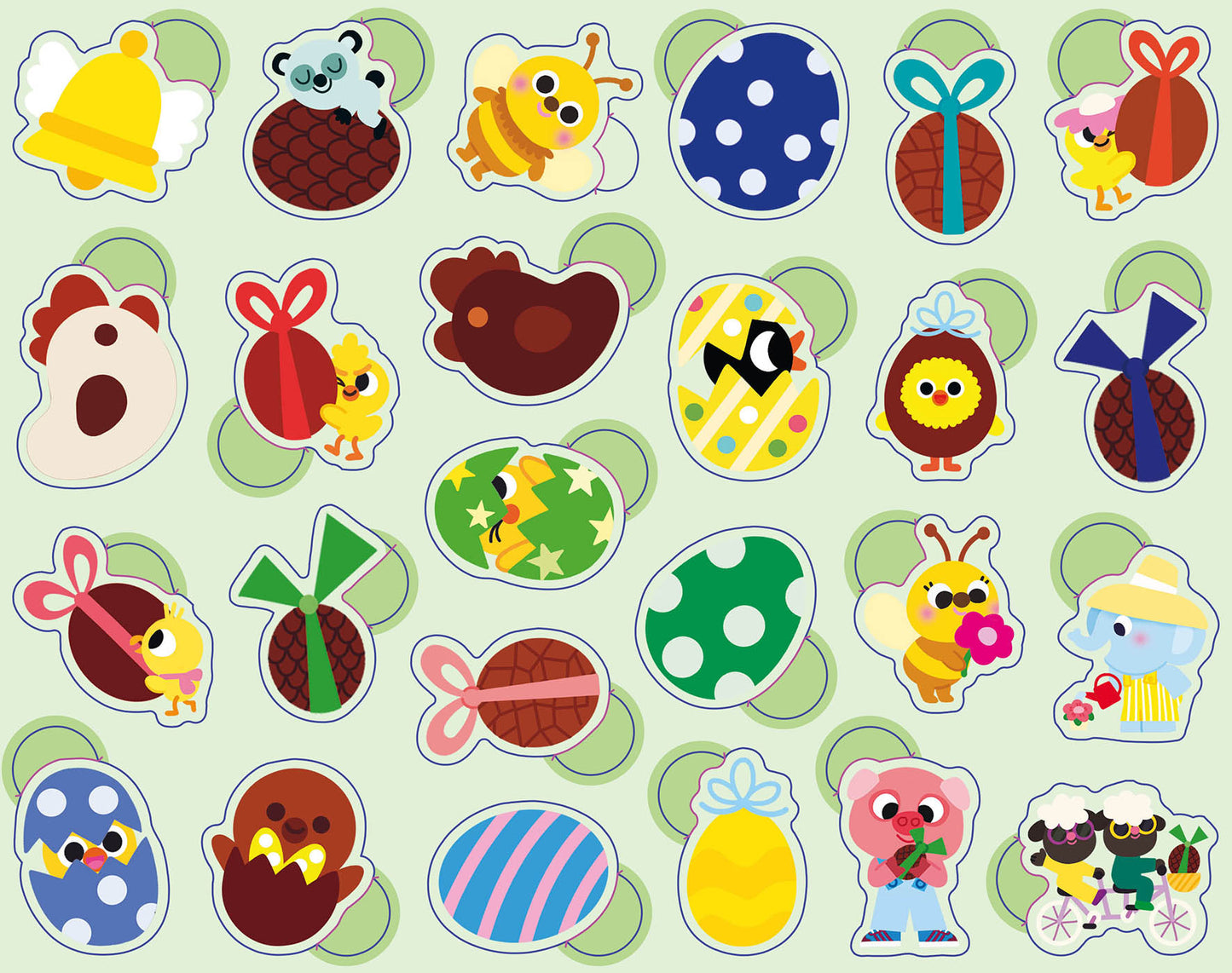 Boîte de gommettes métal - Pâques- Auzou