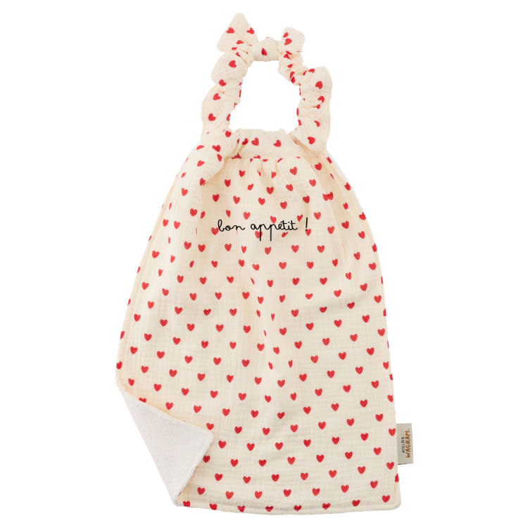 Serviette de cantine - coeur