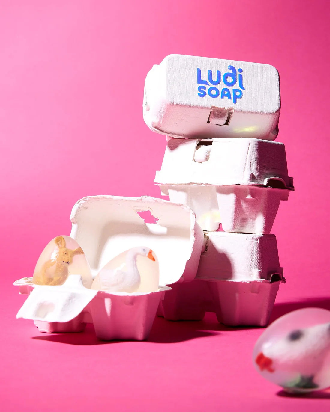 Savon Pâques boite a œuf de 2 Savons - Ludi Soap