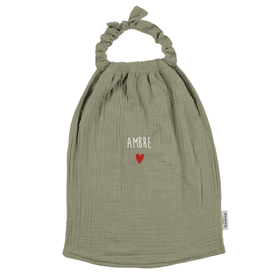 Serviette de cantine #Gaze vert olive