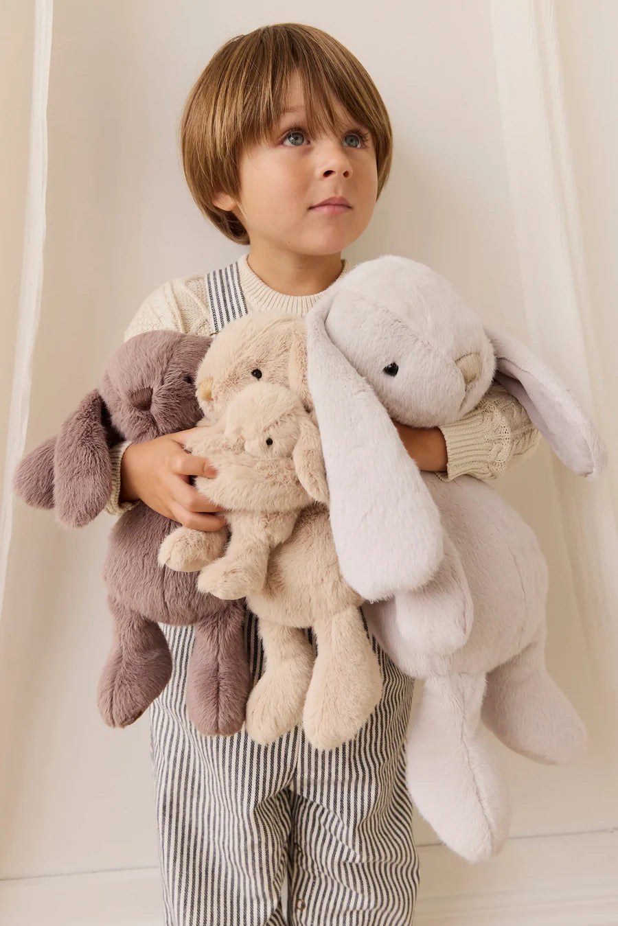 Peluche Pénélope le lapin 45 cm Beige- Snuggle Bunnies