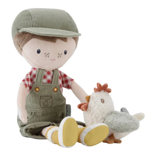 Poupée Fermier #Jim avec poule 35cm