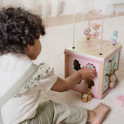 Cube d'activités en bois #Fairy Garden