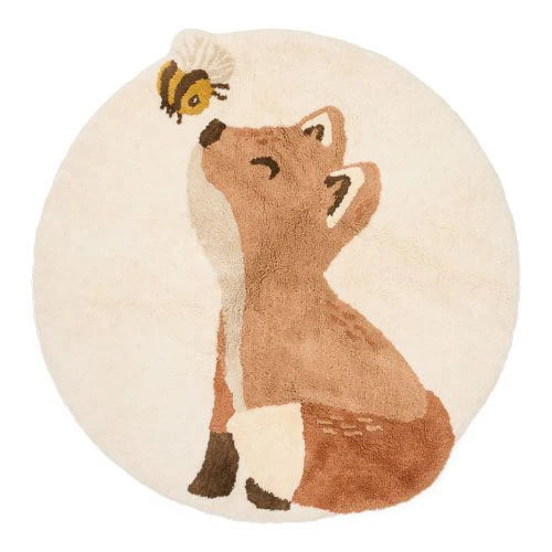 Tapis renard beige #Forest Friends