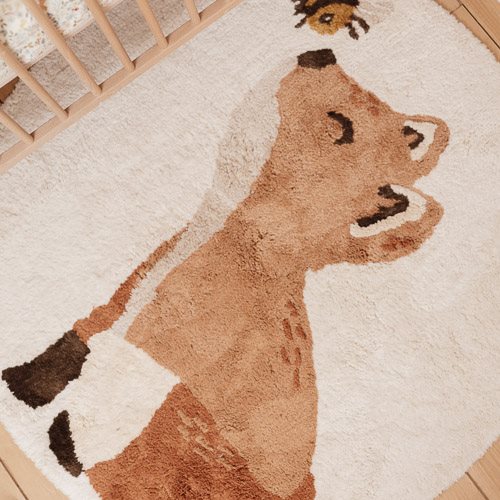 Tapis renard beige #Forest Friends