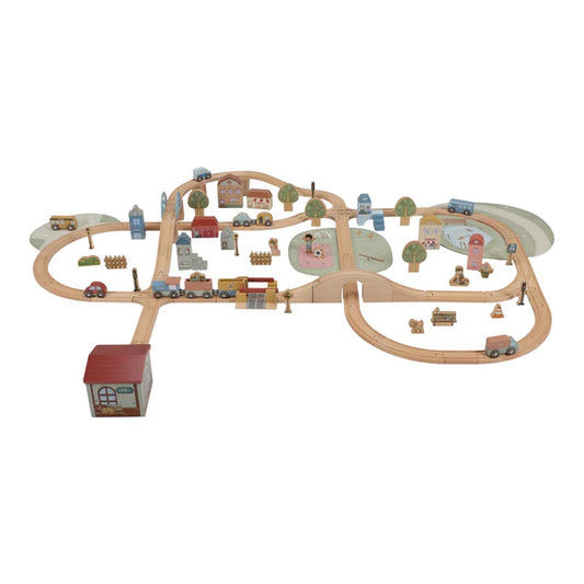 Circuit de train XL en bois