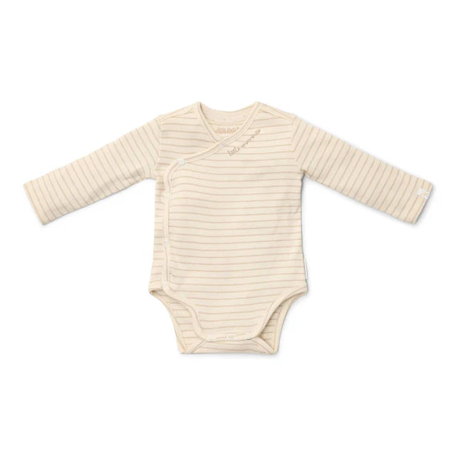 Body wrap manches longues - Soft Beige Stripe - 62