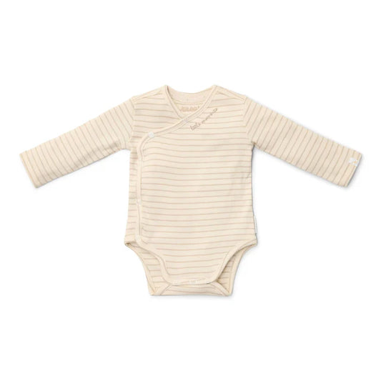Body wrap manches longues - Soft Beige Stripe - 62