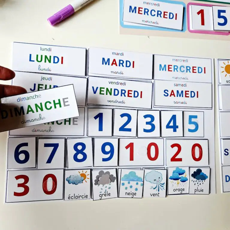 Se repérer dans le temps -  Les lots d'Elo