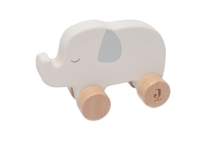 Jouet en bois à roulettes  #Eléphant