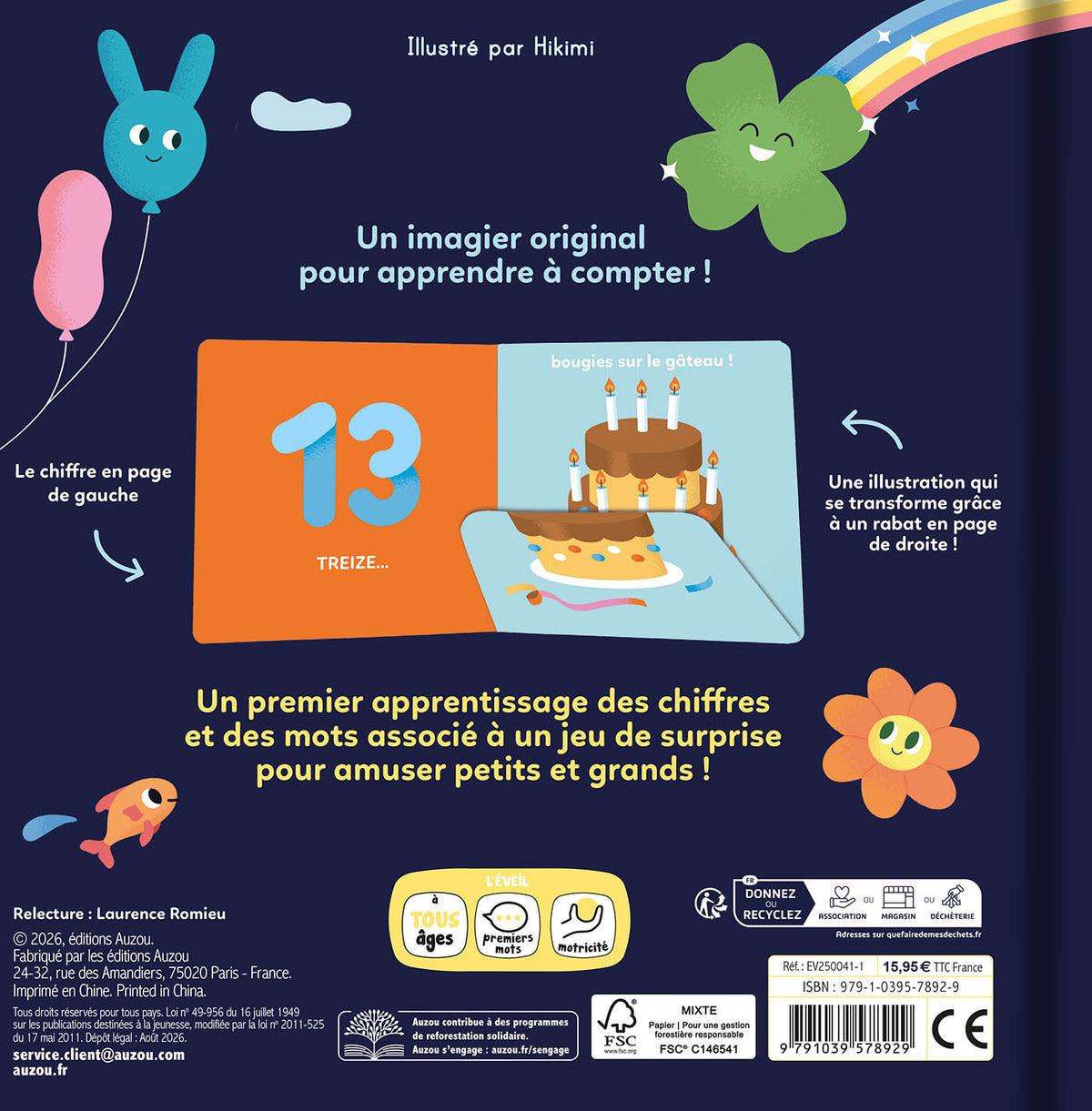 123 Surprise ! – Livre enfant – Auzou