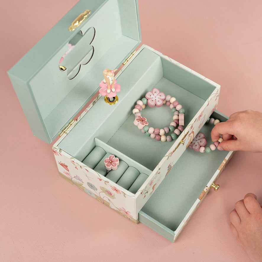 Grande boîte à bijoux musicale #Fairy Garden