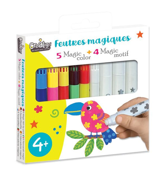 Boite de feutres magiques