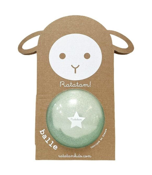 Petit ballon pailleté bleu 10cm #mouton