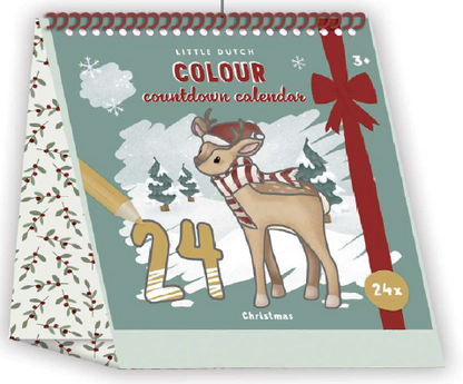 Calendrier de l'avent à colorier