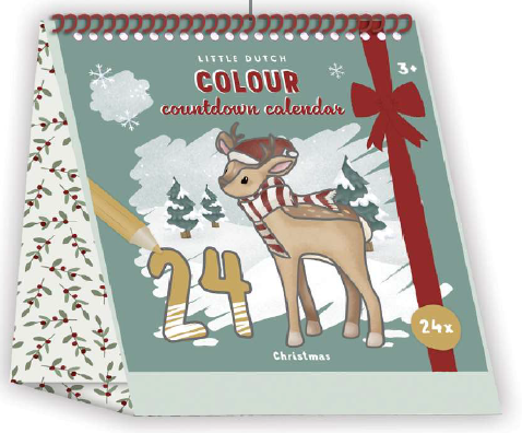 Calendrier de l'avent à colorier