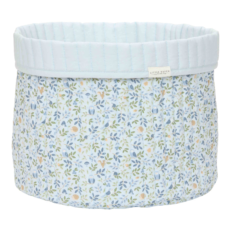 Panier de commode matelassé grand (réversible) #Forest Adventure