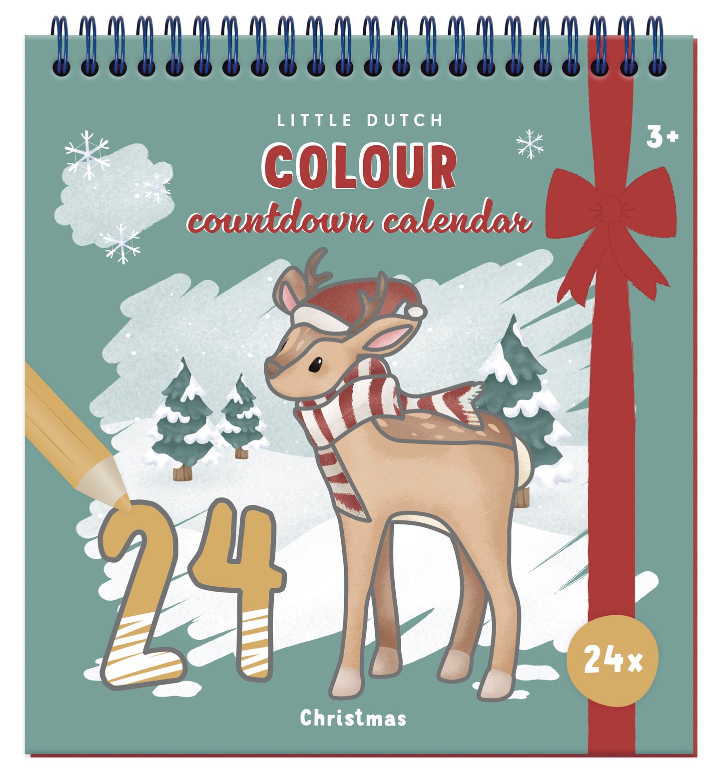 Calendrier de l'avent à colorier