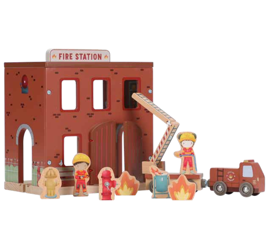 Caserne de pompiers en bois