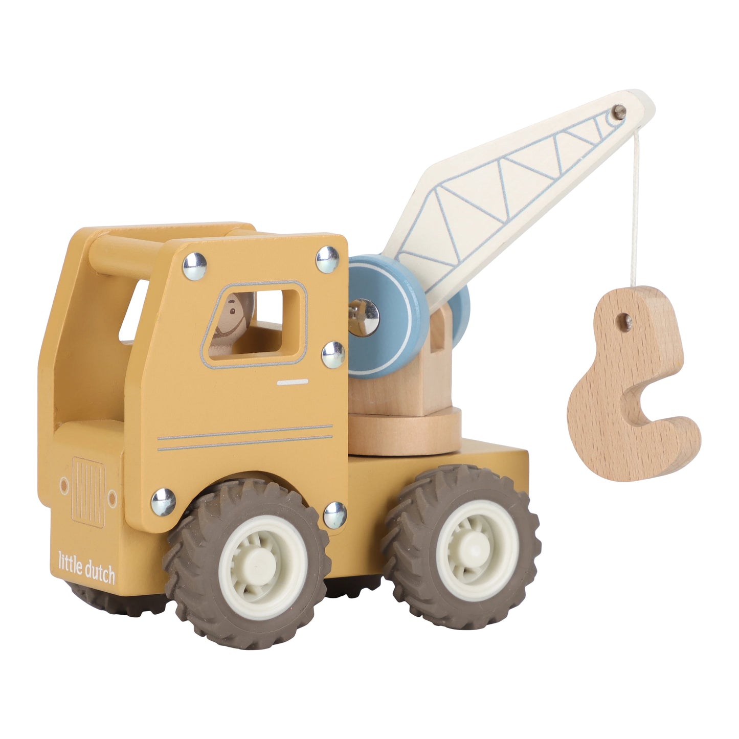 Camion grue en bois