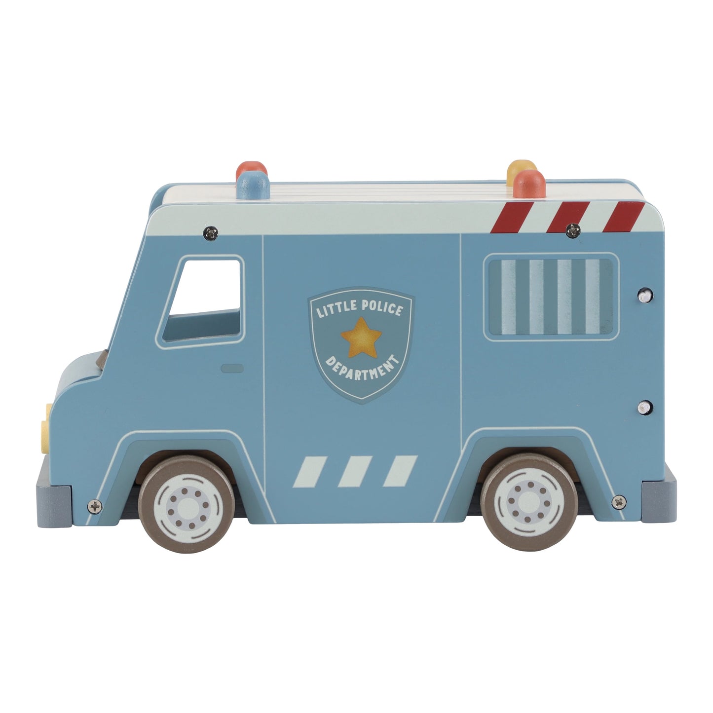 Fourgon de police en bois