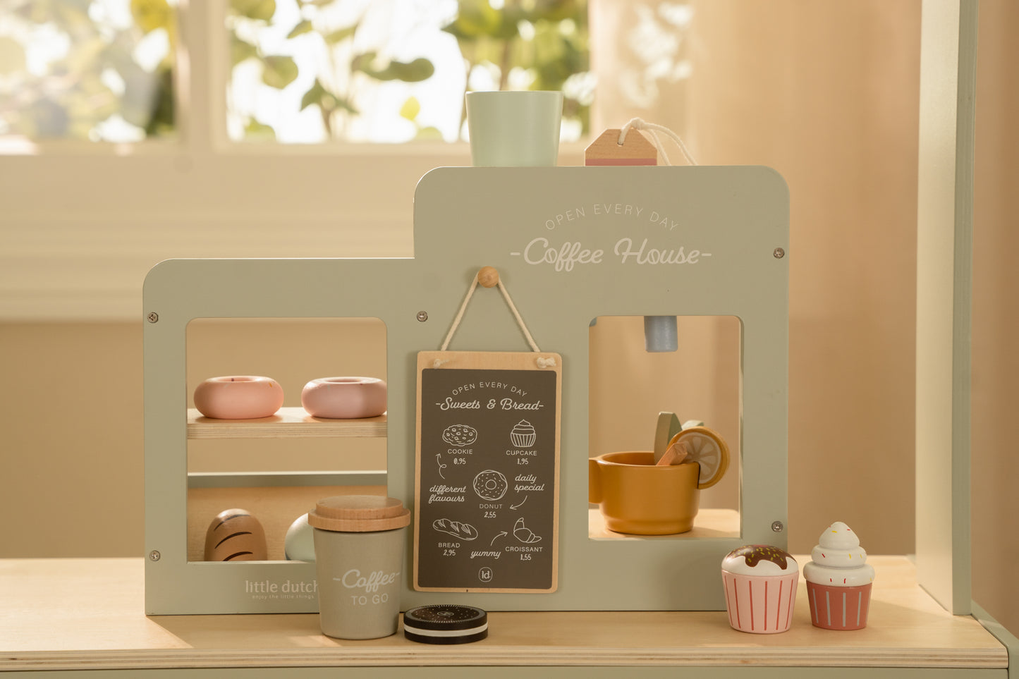 Grande Machine a café en bois