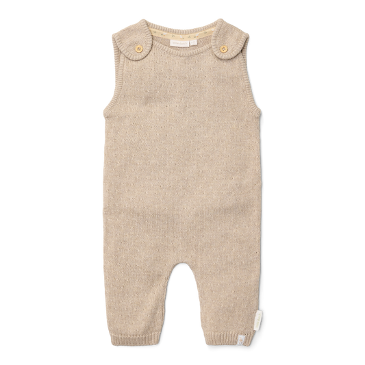 Grenouillère en tricot - Soft Beige - 62