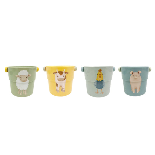 Lot de 4 gobelets de bain  #Little Farm