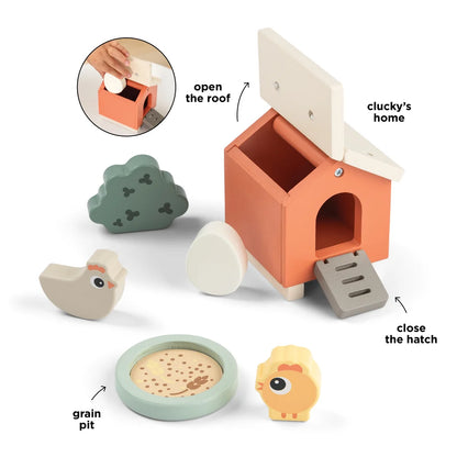 Coffret de jeu tiny farm - Clucky - Done by Deer