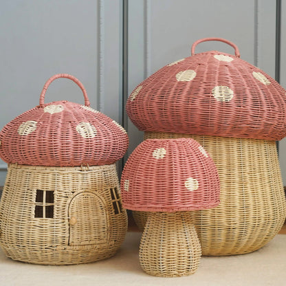 Maison champignons #roses
