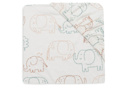 Drap-housse Jersey 60x120cm #Elephant Tales
