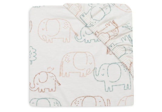 Drap-housse Jersey 60x120cm #Elephant Tales