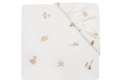 Drap-housse Jersey 60x120cm #Animal Friends
