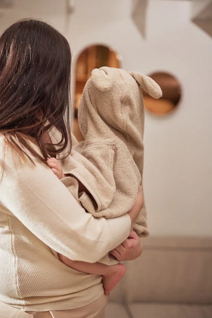 Poncho de bain Eponge #Ivory