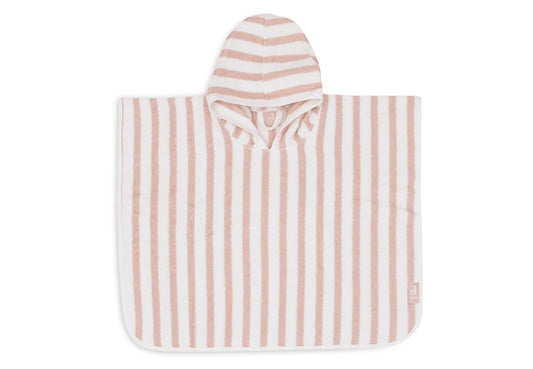 Poncho de bain Eponge Stripe #Wild Rose