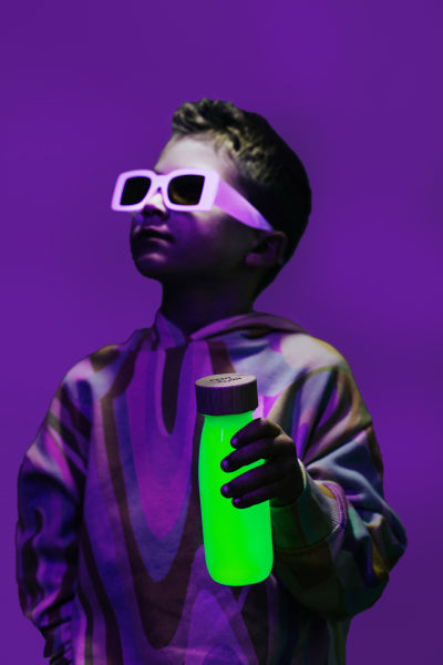 Bouteille sensorielle #Jaune Fluo