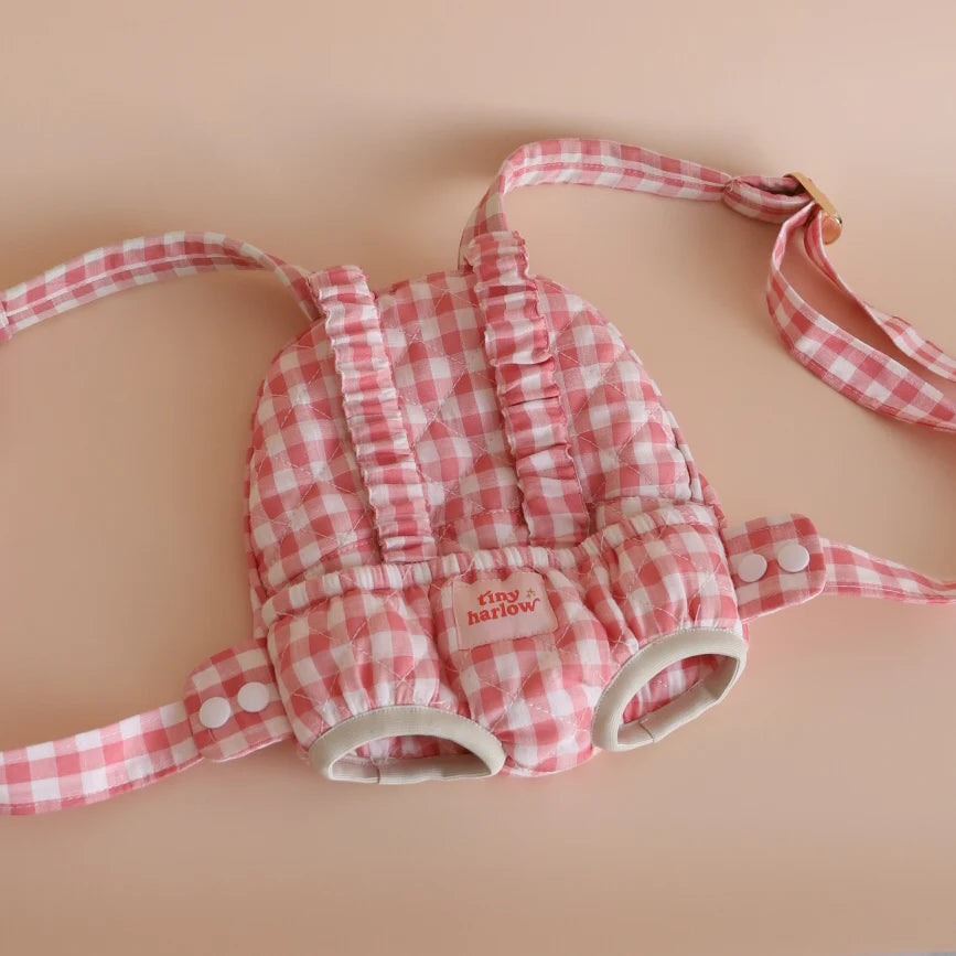 Porte bébé Tiny Harlow #Vichy rose